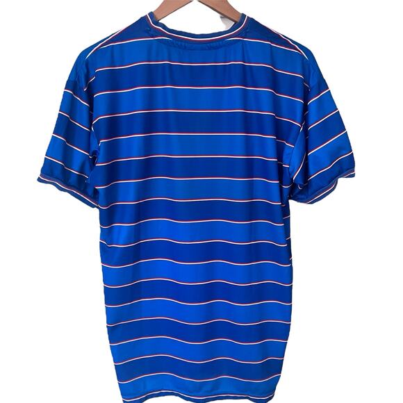 Chelsea FC Score Draw Official Retro Blue Striped CFC Soccer Jersey Men’s Large - Picture 2 of 7
